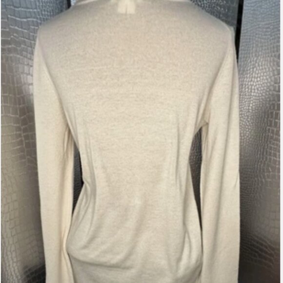 Helmut Lang Oversize Turtleneck Sweater Womens Size Small Cream - Picture 4 of 11